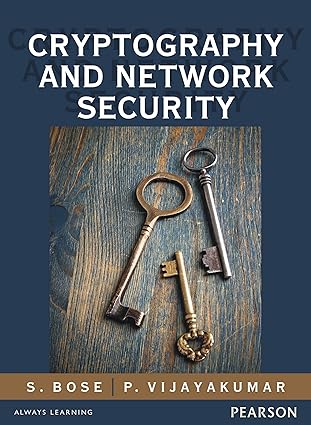 Book Cover 'CRYPTOGRAPHY & NETWORK SECURITY' by S. Bose from Chennai book publisher - Shanti Books.