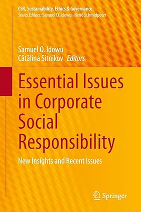 "Essential Issues in Corporate Social Responsibility" edited by Samuel O. Idowu from book publisher in Chennai-Shanti Books.