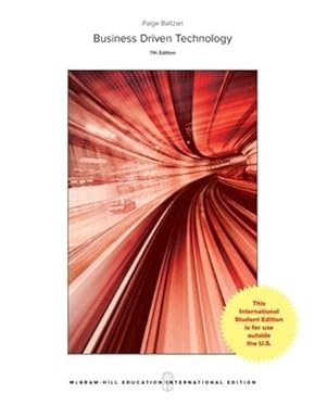 BUSINESS DRIVEN TECHNOLOGY