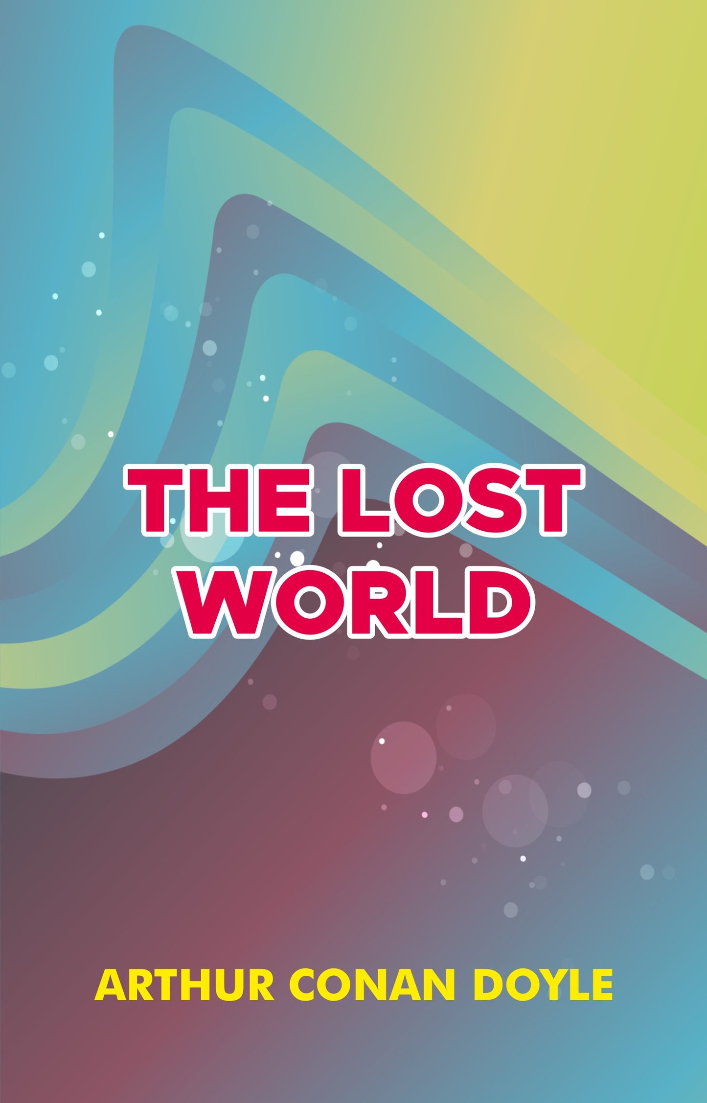 Cover page of book 'The Lost World' by Arthur Conan Doyle from Shanti Books Publication in Chennai.