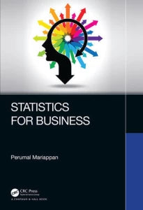 Book Cover 'Statistics for Business' by Perumal Mariappan from Shanti Books publisher in Chennai.