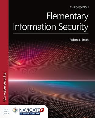 ELEMENTARY INFORMATION SECURITY 3 EDITION