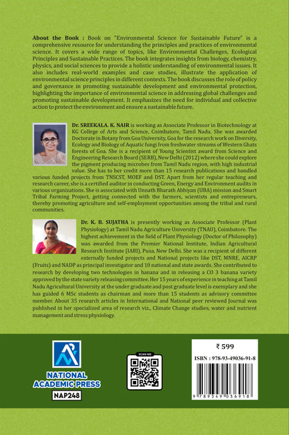 ENVIRONMENTAL SCIENCE FOR SUSTAINABLE FUTURE