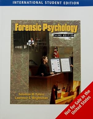 ISE FORENSIC PSYCHOLOGY 3ED
