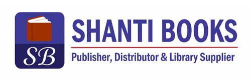 Shanti Books logo with text 'Publisher, Distributor & Library Supplier' on a white background