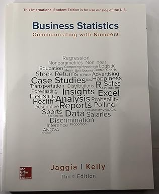 BUSINESS STATISTICS COMMUNICATING WITH NUMBERS