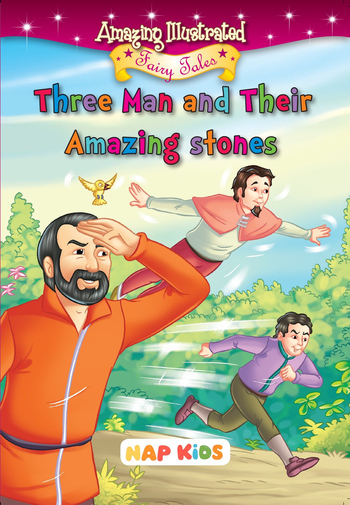 AMAZING ILLUSTRATED FAIRY TALES - THREE MEN AND THEIR AMAZING STONES